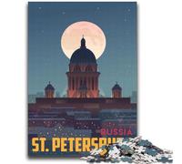 Puzzles 1000 Pieces for Adults St Petersburg Suitable for Ages 14 And Up Intellectual Toy Game Educational Game for Birthday And Christmas (size 38x52cm)