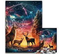 Puzzles 1000 Pieces for Adults Starling Grove Deer cardboard Jigsaw Perfect for Christmas, Halloween, Easter, New Year 26X38CM/10.23x14.96inch