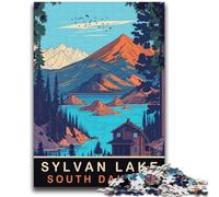 Puzzles 1000 Pieces for Adults Sylvan Lake Help The Brain Exercise Addictive Toys to Cultivate Patience Artists Collection, Fine Art (size 38x52cm)