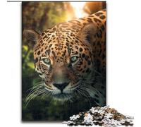 Puzzles 1000 Pieces for Adults The Amazon Leopard Made of Wood, Perfect DIY Art Decor Or Birthday Gift 50x75cm Engaging Family Game Night Activity