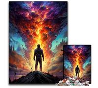 Puzzles 1000 Pieces for Adults The Colorful Psychedelia of Elemental Magicians Challenging Puzzles for Teenagers & Family Fun - DIY Brain Teaser Game Gift 1000 PCS(75x50cm)