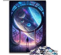 Puzzles 1000 Pieces for Adults The Door to The Unknown Made of Wood, for Ages 14+ 50x75cm Brain Teaser Game for Teenagers, for Family Game Night