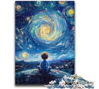 Puzzles 1000 Pieces for Adults The Little Prince of The Night Sky Family Game Stress Reliever Difficult Challenge Suitable for Couples 50x75cm