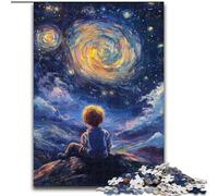 Puzzles 1000 Pieces for Adults The Little Prince of The Night Sky, Help The Brain Exercise Addictive Toys to Cultivate Patience Perfect Decoration (Size 26x38cm)