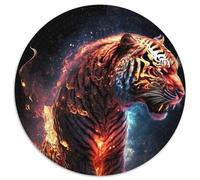 Puzzles 1000 Pieces for Adults Tiger Fire Cardboard Jigsaw Puzzles for Adults for Teenager & Families, Perfect DIY Decor & Brain-Teasing Challenge (Size 67.5x67.5cm)