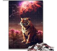 Puzzles 1000 Pieces for Adults Tiger on Mars Jigsaws 1000 Pieces for Adults Challenging Brain Teaser for Teenagers, Family Fun, DIY Home Decor Gift (Size 26x38cm)