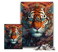 Puzzles 1000 Pieces for Adults Tiger Warrior cardboard Jigsaw Puzzles 26x38 cm Perfect for Birthday, Christmas