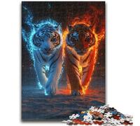 Puzzles 1000 Pieces for Adults Two Tigers Suitable for Ages 14 And Up Intellectual Toy Game Educational Game for Birthday And Christmas 50x75cm