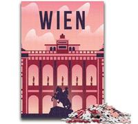 Puzzles 1000 Pieces for Adults Vienna Help The Brain Exercise Addictive Toys to Cultivate Patience Artists Collection, Fine Art (size 38x26cm)