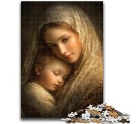 Puzzles 1000 Pieces for Adults Virgin Mary Art Educational Family Game Is Ideal As Gifts for The Whole Family for 14+ 26x38cm