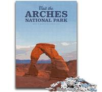 Puzzles 1000 Pieces for Adults Visit Arches National Park Brain Intelligence Challenge Addictive Toys Birthday Present, Gifts, Wall Art (size 38x52cm)