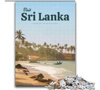 Puzzles 1000 Pieces for Adults Visit Sri Lanka Family Game Stress Reliever Difficult Challenge Secret Santa Gifts (38x52cm) 1000pcs
