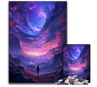 Puzzles 1000 Pieces for Adults Walking on Fantasy World cardboard Puzzles Brain-Challenging DIY Decorative Game, Family Interactive Toy 26X38CM/10.23x14.96inch