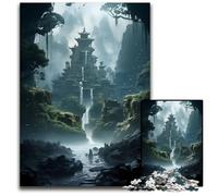 Puzzles 1000 Pieces for Adults Waterfall in Forest Nature Jigsaw Puzzles for Adults Perfect for Family Fun Party Games Birthday Party Favors 1000 PCS(38x26cm)