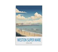 Puzzles 1000 Pieces for Adults，Weston Super Mare England Family Fun Jigsaws Puzzles 1000 Pieces for Adults Gifts 38x26cm