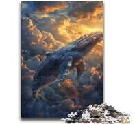 Puzzles 1000 Pieces for Adults Whale Sunset 1000 Piece Puzzle,Learning Educational Toys Family Games Gifts for Friends And Family (75x50cm)