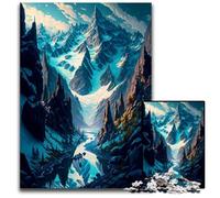 Puzzles 1000 Pieces for Adults Winter Wonderland Paper Puzzles Perfect for Christmas Halloween Easter New Year 1000 PCS(38x26cm)