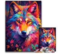 Puzzles 1000 Pieces for Adults Wolf Art Series StyleJigsaw Puzzles Challenging Brain Teaser Family Activity Home Decor 1000 PCS(38x26cm)