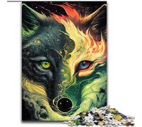 Puzzles 1000 Pieces for Adults Wolf Jigsaw Puzzles Family Interactive Game, Brain Teaser Gift, Educational Toy Size 50X75CM
