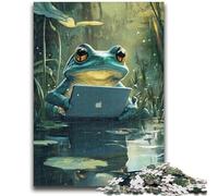 Puzzles 1000 Pieces for Adults Working Frog Puzzles for Teenagers,Relax Games Is Ideal As A Gift for The Whole Family (75x50cm)