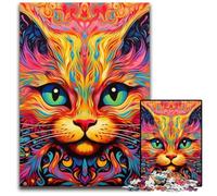 Puzzles 1000 Pieces for Adults Yellow Cat cardboard Jigsaw Puzzles Family Interactive Game, Craft Gift with Colorful Artwork 26X38CM/10.23x14.96inch