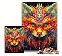 Puzzles 1000 Pieces for Adults Yellow Fox Jigsaw Puzzles for Adults Size 50x75cm Brain Teaser, Adult Game, Family Interactive Activity