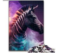 Puzzles 1000 Pieces for Adults Zebra Nebula cardboard Jigsaw size 26x38cm Ideal for Family Fun, Relaxation