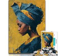 Puzzles 1000 Pieces for Teenagers African Woman Teenager Puzzles,Challenging Game for Is Ideal As A Gift for The Whole Family (size 75x50cm)