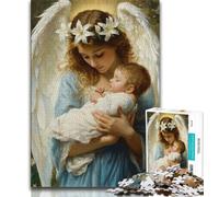 Puzzles 1000 Pieces for Teenagers Angel Holding A Child 1000 Pieces for Teenagers,is Ideal As Gifts for The Whole Family Suitable for And 14 (size 75x50cm)