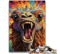 Puzzles 1000 Pieces for Teenagers Animal Alpaca 1000 Pieces for Teenagers,Stress Reliever Difficult Challenge Secret Santa Gifts (75x50cm)