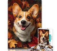 Puzzles 1000 Pieces for Teenagers Animal Corgi Teenager Puzzles,Quiz Game Wall Decoration Unique Birthday And Xmas Gifts 26x38cm