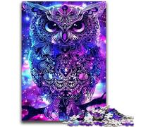 Puzzles 1000 Pieces for Teenagers Animal Owl 1000 Piece Jigsaw,Educational Games Home Decoration Birthday Present, Gifts, Wall Art (38x26cm)