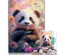 Puzzles 1000 Pieces for Teenagers Animal Panda Adult Jigsaw,Brain Intelligence Challenge Addictive Toys for Home Decoration (size 75x50cm)