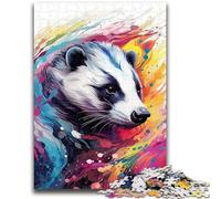 Puzzles 1000 Pieces for Teenagers Animals Honey Badger Teenager Puzzles,Quiz Game Wall Decoration Unique Birthday And Xmas Gifts (38x26cm)