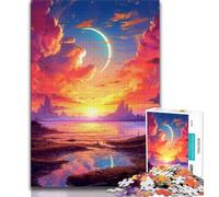 Puzzles 1000 Pieces for Teenagers Anime Art Landscape Adult Jigsaw,Brain Intelligence Challenge Addictive Toys for Home Decoration (size 75x50cm)