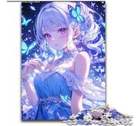 Puzzles 1000 Pieces for Teenagers Anime Girl, Analysis And Logic with Fully Interlocking Randomly Shaped Pieces for And Age 14 Years Up (Size50x75cm)