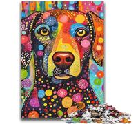 Puzzles 1000 Pieces for Teenagers Art Dog Puzzles for Adults,Stress Reliever Difficult Challenge Secret Santa Gifts (50x75cm)