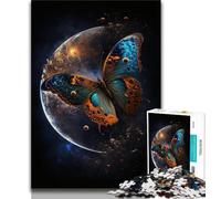 Puzzles 1000 Pieces for Teenagers Art Dream Butterfly 1000 Pieces for Teenagers,Stress Reliever Difficult Challenge Secret Santa Gifts 75x50cm