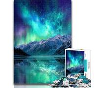 Puzzles 1000 Pieces for Teenagers Aurora Teenager Puzzles,Quiz Game Wall Decoration Unique Birthday And Xmas Gifts 50x75cm