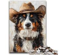 Puzzles 1000 Pieces for Teenagers Australian Shepherd 1000 Pieces for Teenagers,Game Toys Every Piece Is Unique - Challenging Family Fun Game (50x75cm)