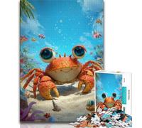 Puzzles 1000 Pieces for Teenagers Baby Crab 1000 Pieces for Teenagers,Learning Educational Toys Family Games Unique Birthday And Gifts 38x26cm