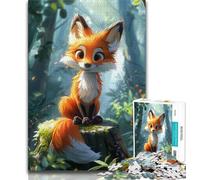 Puzzles 1000 Pieces for Teenagers Baby Fox Adult Jigsaw,Educational Games Wall Decoration Unique Birthday And Xmas Gifts 26x38cm