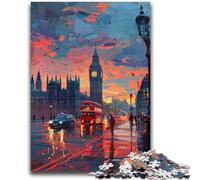 Puzzles 1000 Pieces for Teenagers Beautiful Big Ben Teenager Jigsaw,learning Educational for Is Ideal As A Gift for The Whole Family (38x26cm)