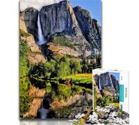Puzzles 1000 Pieces for Teenagers Beautiful Mountain River,Family Game Stress Reliever Difficult Challenge Enhance Love between Couples 38x26cm