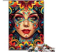 Puzzles 1000 Pieces for Teenagers Beautiful Woman, Family Game Stress Reliever Difficult Challenge A Work of Art for Ages 14+ (Size 50x75cm)