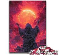 Puzzles 1000 Pieces for Teenagers Blood Moon Ninja 1000 Pieces for Teenagers,Learning Educational Toys Family Games Unique Birthday And Gifts (26x38cm)