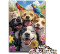 Puzzles 1000 Pieces for Teenagers Border Collie Puzzles for Adults,Educational Family Game Suitable for Desktop Decoration (38x26cm)