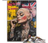 Puzzles 1000 Pieces for Teenagers British Women for Age 14 Years And over Decompressing Intellectual Educational Toy Great Gift (size 26x38cm)