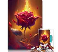 Puzzles 1000 Pieces for Teenagers Burning Love Puzzles for Teenagers,is Ideal As Gifts for The Whole Family for Age 14 (size 38x26cm)