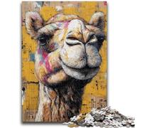 Puzzles 1000 Pieces for Teenagers Camel Art Relax Games Educational Game for Birthday, Chrismas for And Age 14 Years Up 50x75cm